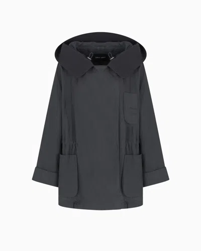Giorgio Armani Linen Hooded Pea Coat