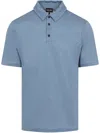 Giorgio Armani Short-sleeved Polo T-shirt In Blue