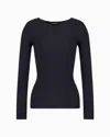 Giorgio Armani Links-stitch Viscose Long-sleeved Jumper In Grey