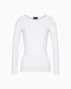Giorgio Armani Links-stitch Viscose Long-sleeved Jumper In Grey