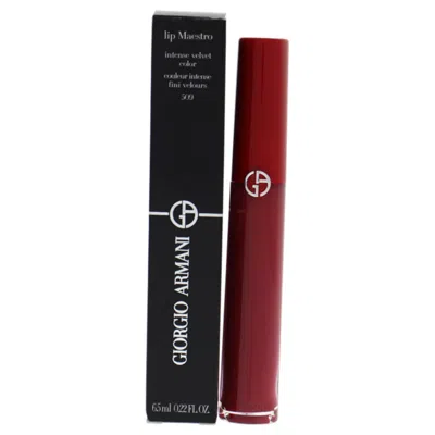 Giorgio Armani Lip Maestro Intense Velvet Color - 509 Ruby Rude By  For Women - 0.22 oz Lip Gloss In Red