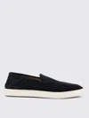 Giorgio Armani Almond Toe Leather Sneaker With Braid Detailing