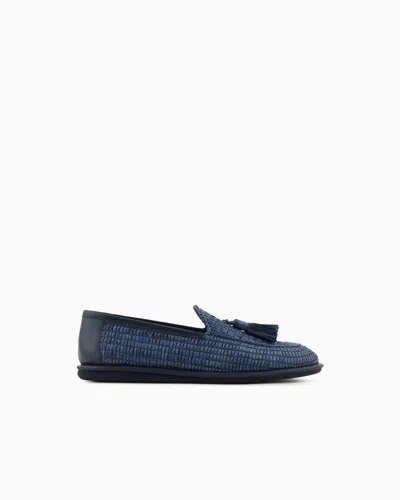 Giorgio Armani Loafers In Blue
