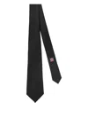 Giorgio Armani Log-patch Tie In Black