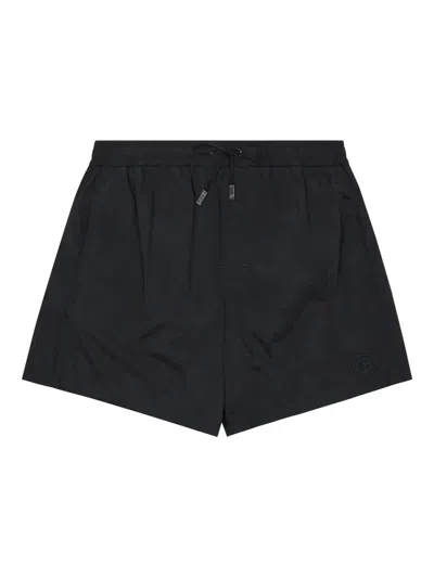 GIORGIO ARMANI LOGO-APPLIQUÉ SWIM SHORTS