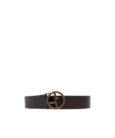 Giorgio Armani Logo Belt In Black