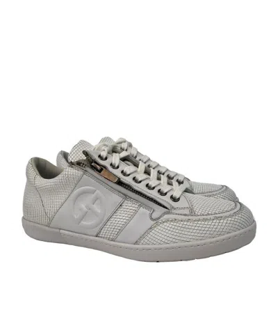 Giorgio Armani Logo Casual Sports Shoes In Gray