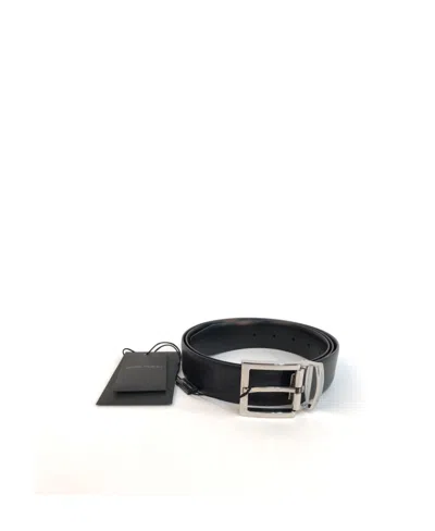 Giorgio Armani Logo Detail Belt In Black