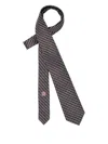 Giorgio Armani Logo-detail Tie In Brown