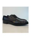 Giorgio Armani Logo Details Business Casual Shoes In Black