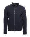 Giorgio Armani Logo Details Casual Jacket In Black