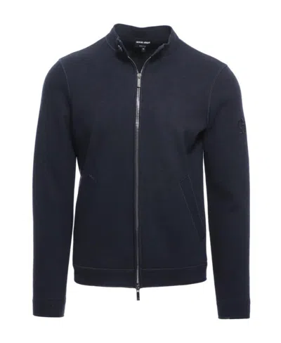 Giorgio Armani Logo Details Casual Jacket In Black
