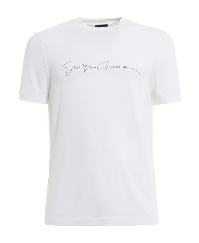 GIORGIO ARMANI LOGO DETAIL T-SHIRT