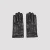 Giorgio Armani Logo Embossed Nappa Gloves In Black