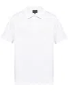 Giorgio Armani Logo Embroidered Polo Shirt In White
