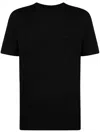 Giorgio Armani Mercerized Viscose Jersey T-shirt In Black