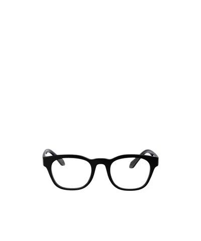 Giorgio Armani Logo Flat Mirror In Black