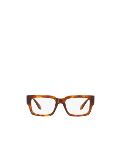 Giorgio Armani Logo Flat Mirror In Brown