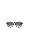 Giorgio Armani Logo Glasses In Gray