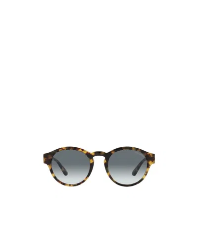 Giorgio Armani Logo Glasses In Gray