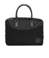Giorgio Armani Logo Handbag In Black