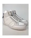 Giorgio Armani Logo High-top Leisure Sports Shoes In White
