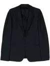 Giorgio Armani Tailored Two-button Blazer With Notch Lapel In Black
