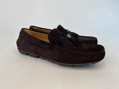 Giorgio Armani Logo Leisure Business Shoes In Black