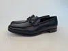 Giorgio Armani Logo Leisure Business Shoes In Black