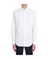 Giorgio Armani Logo Long-sleeved Shirt In White
