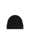 Giorgio Armani Cashmere Beanie With Logo In Black