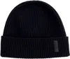 Giorgio Armani Logo-patch Cashmere-knit Beanie In Night Blue