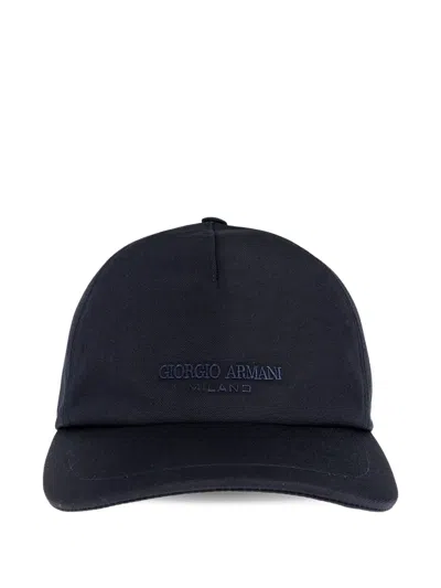 Giorgio Armani Logo-plaque Cap In Pink