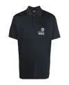 Giorgio Armani Logo Polo Shirt In Black