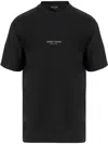 Giorgio Armani Logo Short-sleeved T-shirt In Black