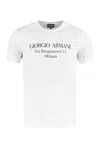 Giorgio Armani Borgonuovo 11 Cotton Jersey T-shirt Clothing In White