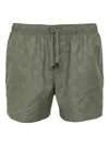 Giorgio Armani Logo-print Drawstring Shorts In Green