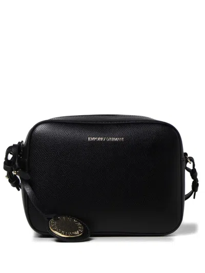 Giorgio Armani Logo-print Shoulder Bag In Black