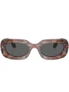 Giorgio Armani Logo-print Sunglasses In Grey