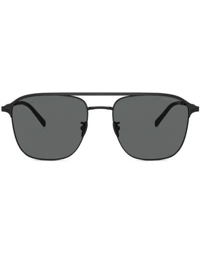 Giorgio Armani Sonnenbrille Mit Logo-print In Schwarz