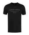 Giorgio Armani Borgonuovo 11 Cotton Jersey T-shirt In Black
