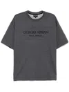 Giorgio Armani Logo-print T-shirt In Blue