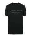 Giorgio Armani Borgonuovo 11 Cotton Jersey T-shirt In Black