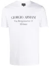 Giorgio Armani Borgonuovo 11 Cotton Jersey T-shirt Clothing In White