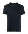 Giorgio Armani Logo Short-sleeved Polo Shirt In Black