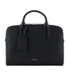Giorgio Armani Logo-stamp Leather Laptop Bag