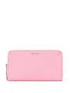 Giorgio Armani Logo-stamp Zip Wallet In Pink