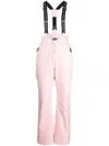 Giorgio Armani Logo-strap Tapered Ski Trousers In Rosa