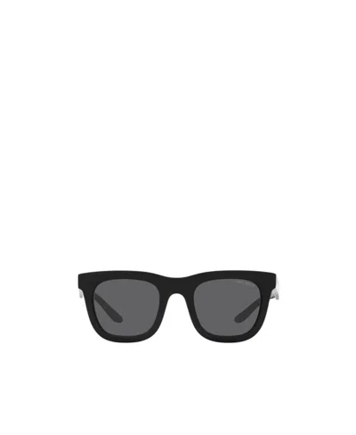 Giorgio Armani Logo Sunglasses In Black