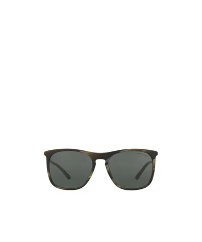 Giorgio Armani Logo Sunglasses In Gray